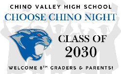 silhouette of graduates with CVHS cougar logo